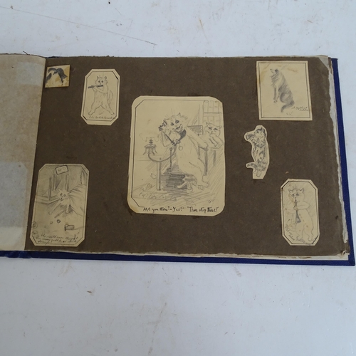 490 - Album containing cartoon drawings and sketches, circa 1900