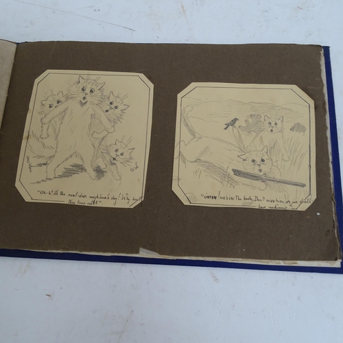 490 - Album containing cartoon drawings and sketches, circa 1900