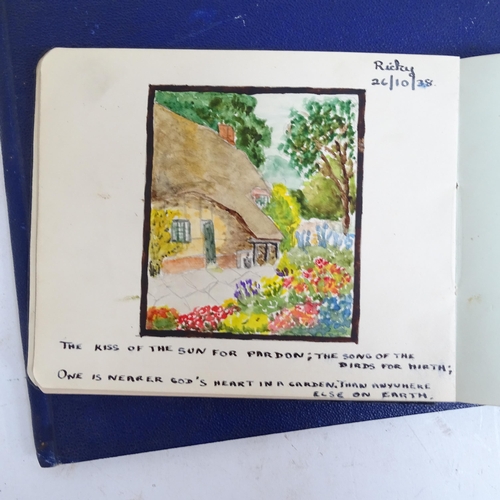 490 - Album containing cartoon drawings and sketches, circa 1900