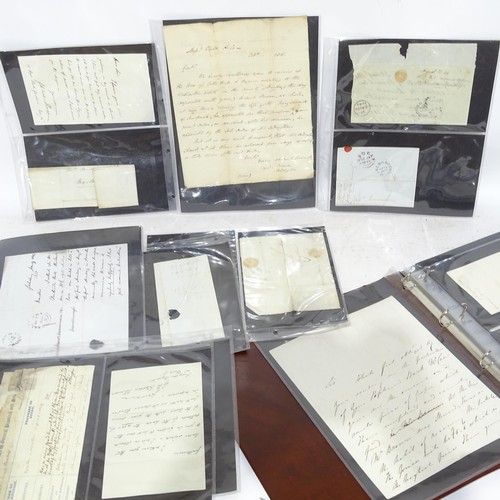 93 - A collection of Victorian letters, some with seals and postmarks, including an Application to the St... 