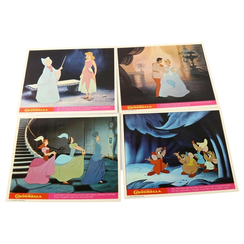 126 - A set of 8 lobby cards for UK release of Walt Disney's Cinderella, 1970s' release