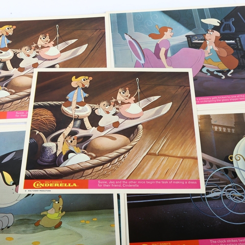 126 - A set of 8 lobby cards for UK release of Walt Disney's Cinderella, 1970s' release