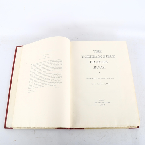 149 - The Holkham Bible Picture book, published by The Dropmore Press London 1954, half leather-bound