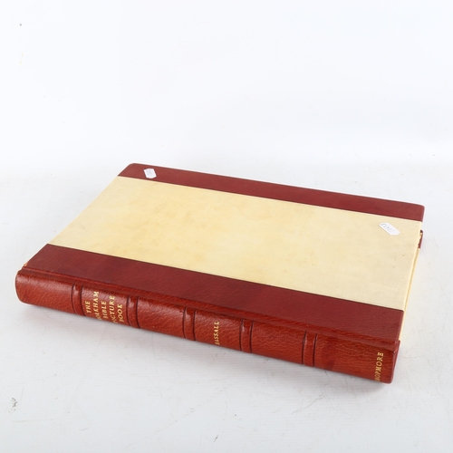 149 - The Holkham Bible Picture book, published by The Dropmore Press London 1954, half leather-bound