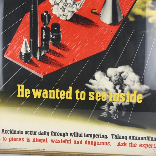 152 - An original Second World War Period HM Ministry of Information poster 