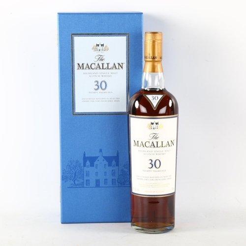 23 - The Macallan 30 Year Old Highland single malt Scotch whisky, matured in Jerez sherry oak casks, 700m... 