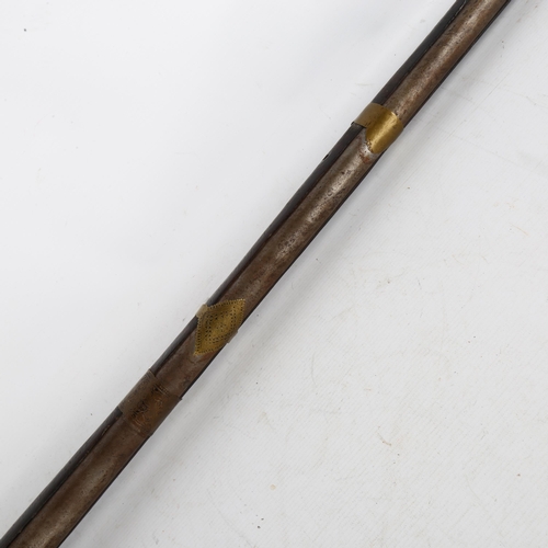 165 - An 18th/19th century Indian Taradar flintlock rifle, length 173cm