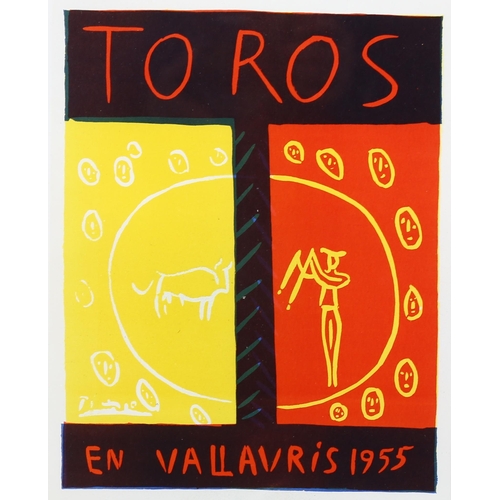 791 - Pablo Picasso (1881-1973), lithograph in colours on paper, Toros En Vallauris 1955, signed in the pl... 