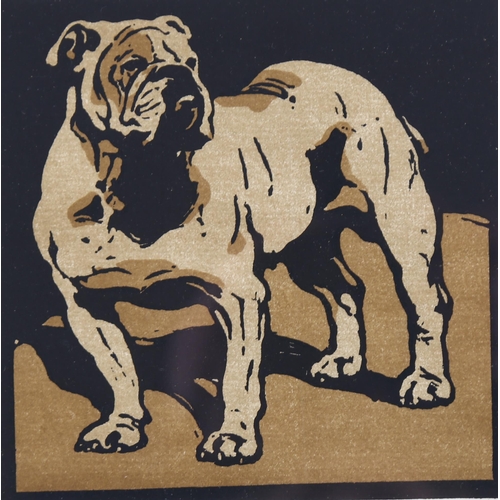 794 - William Nicholson (1872-1949), lithograph in colours on paper, The British Bulldog, from The Square ... 