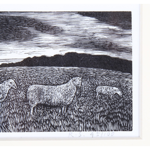 799 - Reynolds Stone (1909-1979), limited edition wood engraving on paper, Sheep, from A Shepherds Life, 6... 