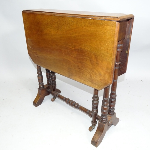 2140 - A small Sutherland drop-leaf table, 54cm x 56cm x 11cm