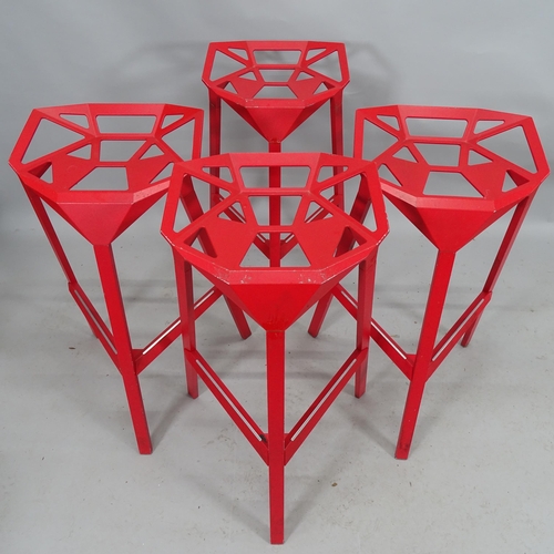 2176 - A set of four Magis Stool One bar stools by Konstantin Grcic with maker's marks WITH THE OPTION TO P... 