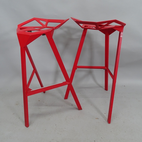 2176 - A set of four Magis Stool One bar stools by Konstantin Grcic with maker's marks WITH THE OPTION TO P... 