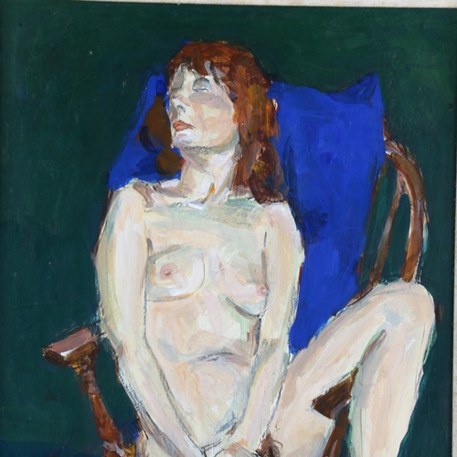 101 - ** Description change** Attributed to Margaret Olley (1923 - 2011), nude life study, oil on board, 4... 