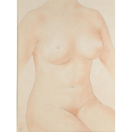 137 - Edmond Xavier Kapp (1890 - 1978), nude, circa 1930, sanguine chalk, signed, 47cmx 35cm, framed