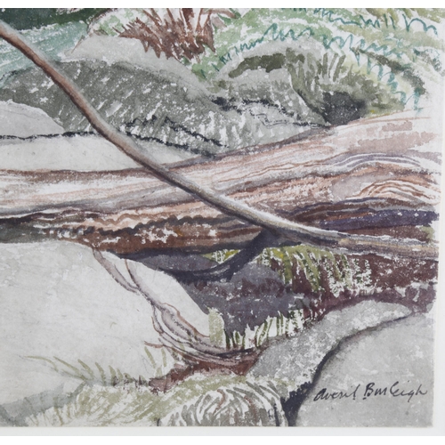 138 - Averil Burleigh (1883 - 1949), a mountain pool, watercolour, signed, 38cm x 54cm, framed