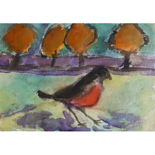 144 - Michael Davies (born 1947), garden birds, 3 watercolours on paper, 28cm x 18cm, framed (3)