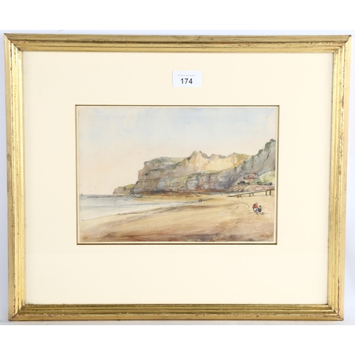 174 - Charles Grey Graves (1783 - 1852), Dunmore, Shanklin Isle of Wight, 1848, watercolour, 18cm x 26cm, ... 