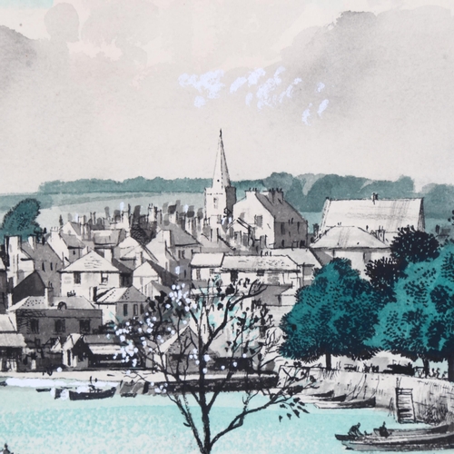 18 - Rowland Hilder (1905 - 1993), Kingsbridge Devon, watercolour on paper, 33cm x 35cm, framed
