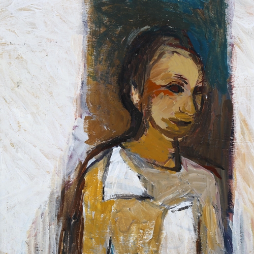 184 - Frank Beanland (1936 - 2019), figure study, oil on board, inscribed verso 2005, 50cm x 40cm, framed