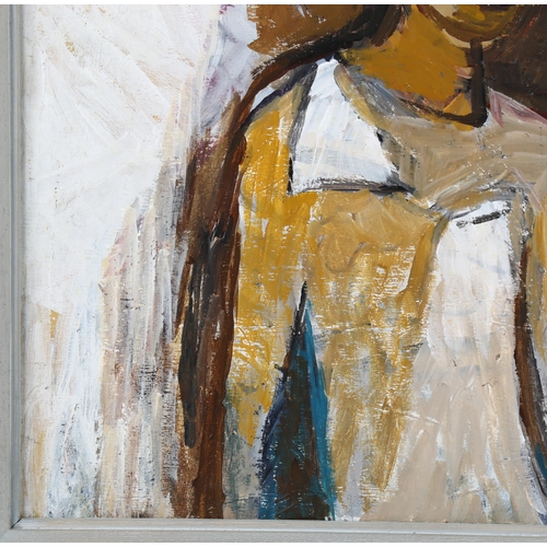 184 - Frank Beanland (1936 - 2019), figure study, oil on board, inscribed verso 2005, 50cm x 40cm, framed