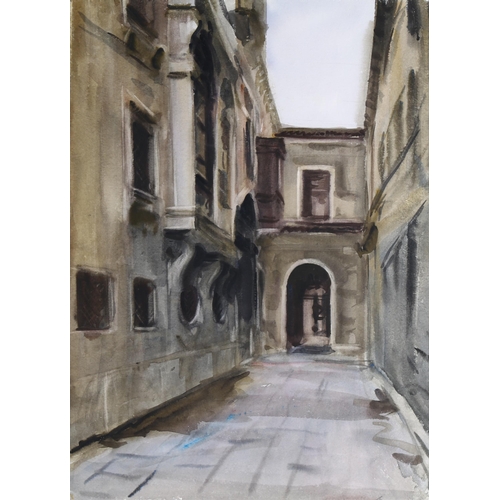 193 - Anthony Bream (born 1943), Calle S Angelo Venice, watercolour, signed and dated 1998, 51cm x 38cm, f... 