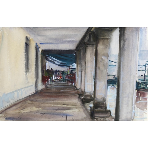 194 - Anthony Bream (born 1943), Venice colonnade, watercolour, signed and dated 1998, 32cm x 50cm, framed