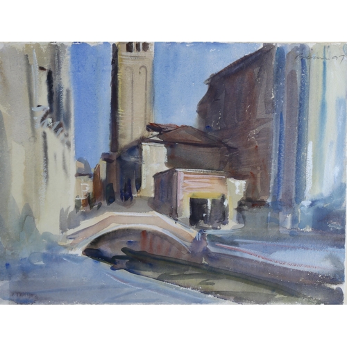 204 - Anthony Bream (born 1943), Chiesa Di San Barnato Venice, 1997, 29cm x 37cm, framed