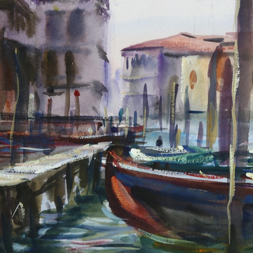 208 - Anthony Bream (born 1943), Grand Canal Venice, 1998, watercolour, signed, 28cm x 37cm, framed