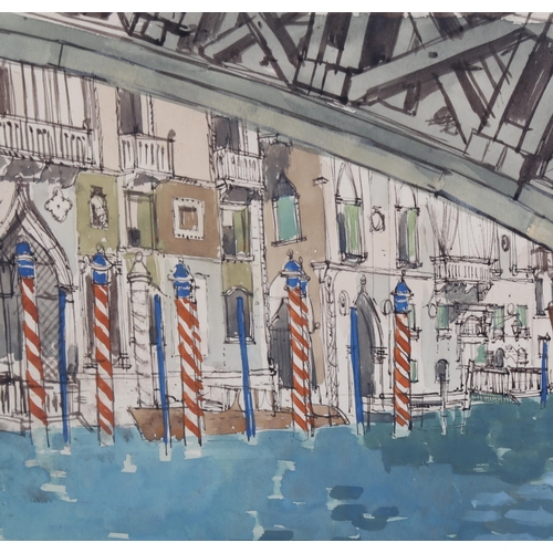 225 - Erik Smith RWS (1914 - 1973), Grand Canal Venice, watercolour, signed, 29cm x 40cm, framed