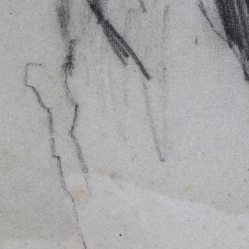 35 - Ruskin Spear (1911 - 1990), portrait of Harold Wilson, charcoal/chalk, study for final painting, Stu... 