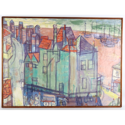 73 - Austin Taylor (1908 - 1992), Hastings, oil on canvas, signed and dated 1956, 66cm x 89cm, framed