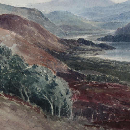 87 - Bernard Walter Evans RI (1843 - 1922), landscape in North Wales, watercolour, 34cm x 49cm, framed