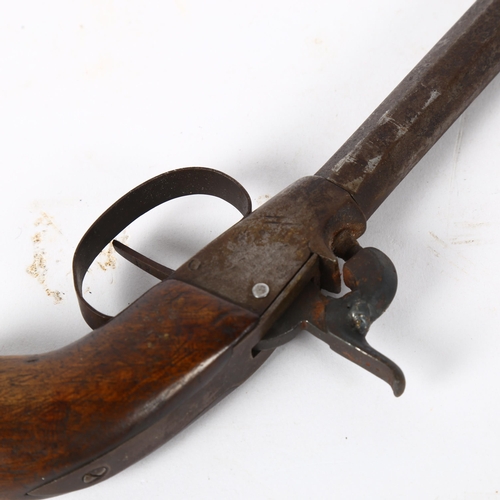 145 - A small 19th century percussion pistol