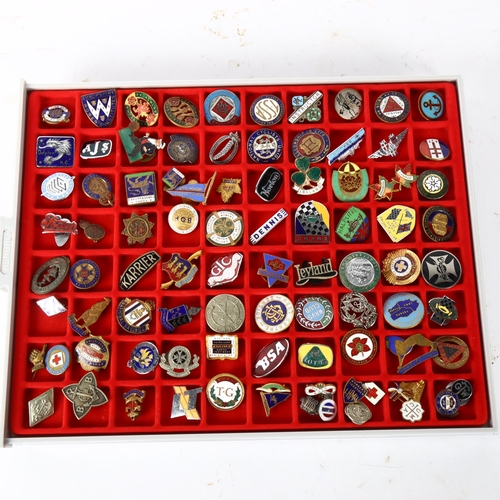 155 - 90 various enamel and other badges, to include Shropshire Women's Institute, BSA, WRVS Club, The Sou... 