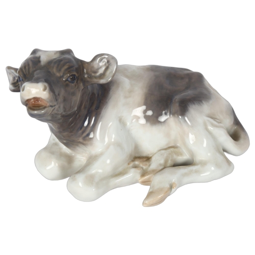 166 - A Royal Copenhagen calf, L17cm