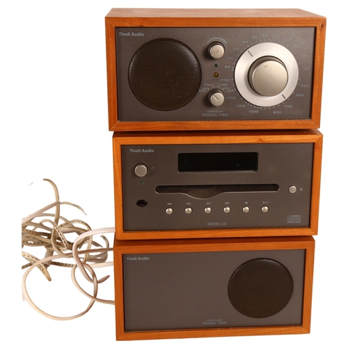 205 - A Tivoli audio model CD, with speakers, cables and remote control. Model reference R1966405032