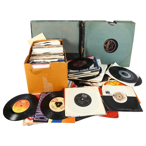 213 - A quantity of vinyl, including various 78s, which appear mostly Classical, and a quantity of 7