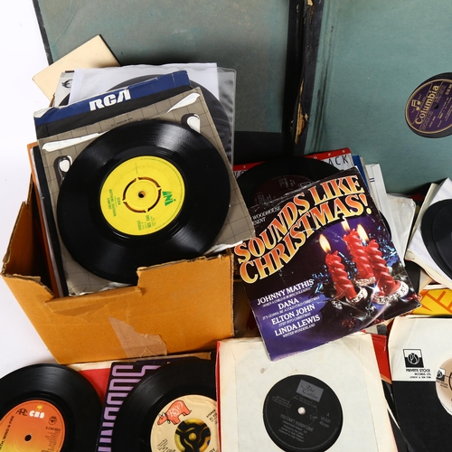 213 - A quantity of vinyl, including various 78s, which appear mostly Classical, and a quantity of 7