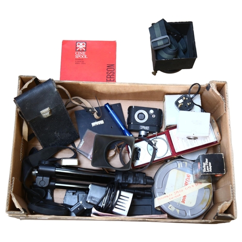 234 - WITHDRAWN - A quantity of various still and cine photography items, including robot camera, Manfrott... 