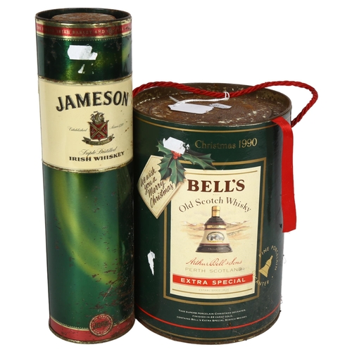 240 - JAMESON - triple distilled Irish Whiskey sealed in original display case, and a Christmas 1990 Bell'... 