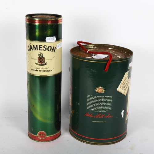 240 - JAMESON - triple distilled Irish Whiskey sealed in original display case, and a Christmas 1990 Bell'... 