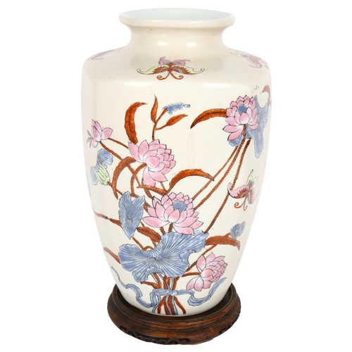 252 - A modern Chinese style vase, H32cm