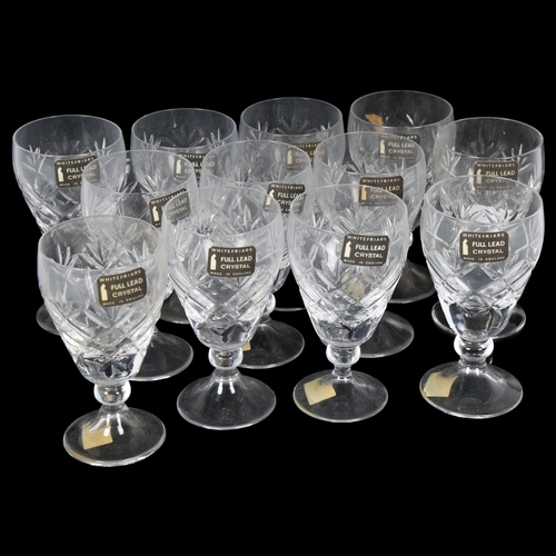 257 - WHITEFRIARS - 2 boxes of Whisky glasses in original wrapping, H9cm, a quantity of 12 Whitefriars She... 