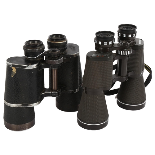 42 - A pair of Carl Zeiss Jena Dekarlm 10x50 binoculars, and a pair of Miranda 16x50 binoculars (2)