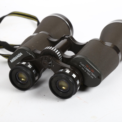 42 - A pair of Carl Zeiss Jena Dekarlm 10x50 binoculars, and a pair of Miranda 16x50 binoculars (2)