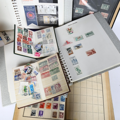 74 - 5 partially filled stamps albums and First Day Covers, loose stamps etc