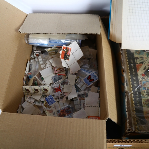 81 - A large quantity of UK and worldwide stamps, some partially filled stamp albums, loose stamps etc