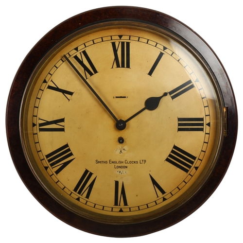 86 - An early 20th century Bakelite framed dial wall clock, by Smiths English Clocks Ltd London, diameter... 