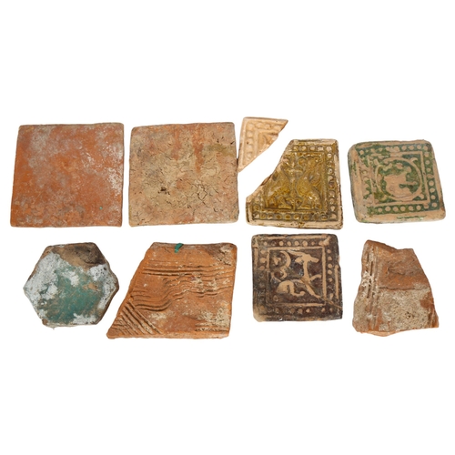 385 - A group of Ancient tiles, including Palestinian and Afghan